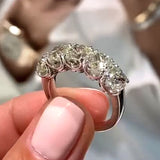 Fashion Round Diamond Ring Zircon Ring