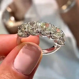 Fashion Round Diamond Ring Zircon Ring