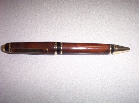 Cigar Pen 10k Gold with Bloodwood