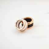 Ceramic Ring Titanium Steel Rose Gold Ring Female Ceramic Jewelry