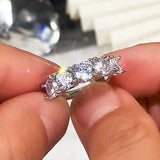 Fashion Round Diamond Ring Zircon Ring