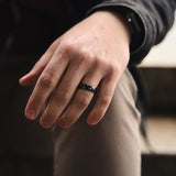 Titanium Ceramic Black Ring